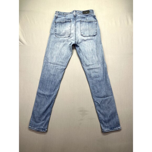 Anthropologie AG Retro Stevie Slim Straight Jeans Size‎ 26R Mid Rise Light Wash - Picture 12 of 16